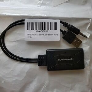 DOREWINAUD Bluetooth USB Power Supply Audio Adapter‎ Dongle